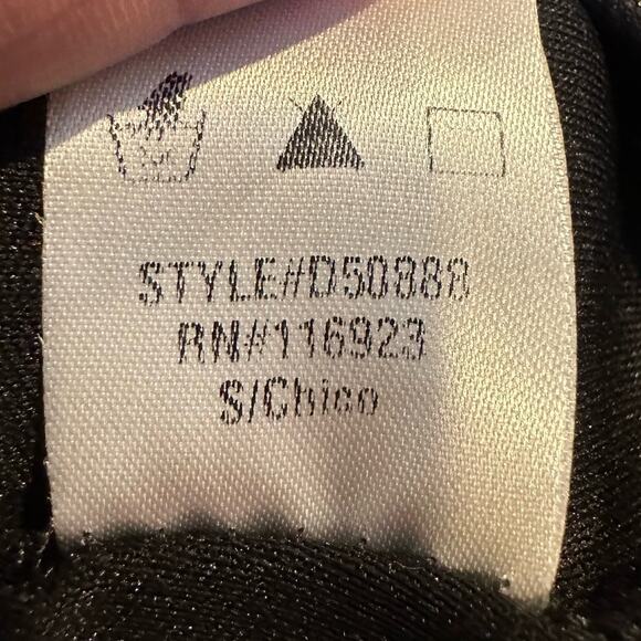 Easel Black Lace Long Sleeve A-Line V-Neck Mini Dress Size Small - Picture 8 of 8